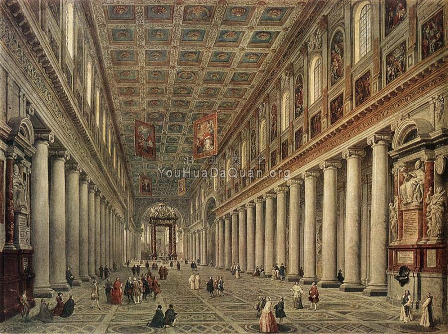 Interior Of The Santa Maria Maggiore In Rome - 乔万尼·保罗·帕尼尼